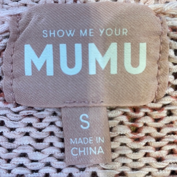 Revolve Show Me Your Mumu Sweater pink Zebra Knit NWT - Picture 5 of 5
